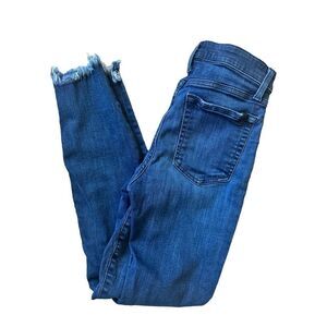 Joe’s Frayed Hem Skinny Stretch Denim Jeans